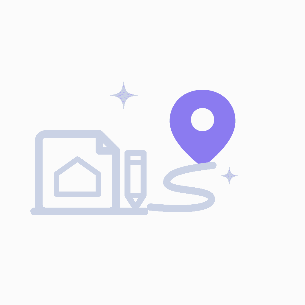 architect marketing local SEO location pin illustration