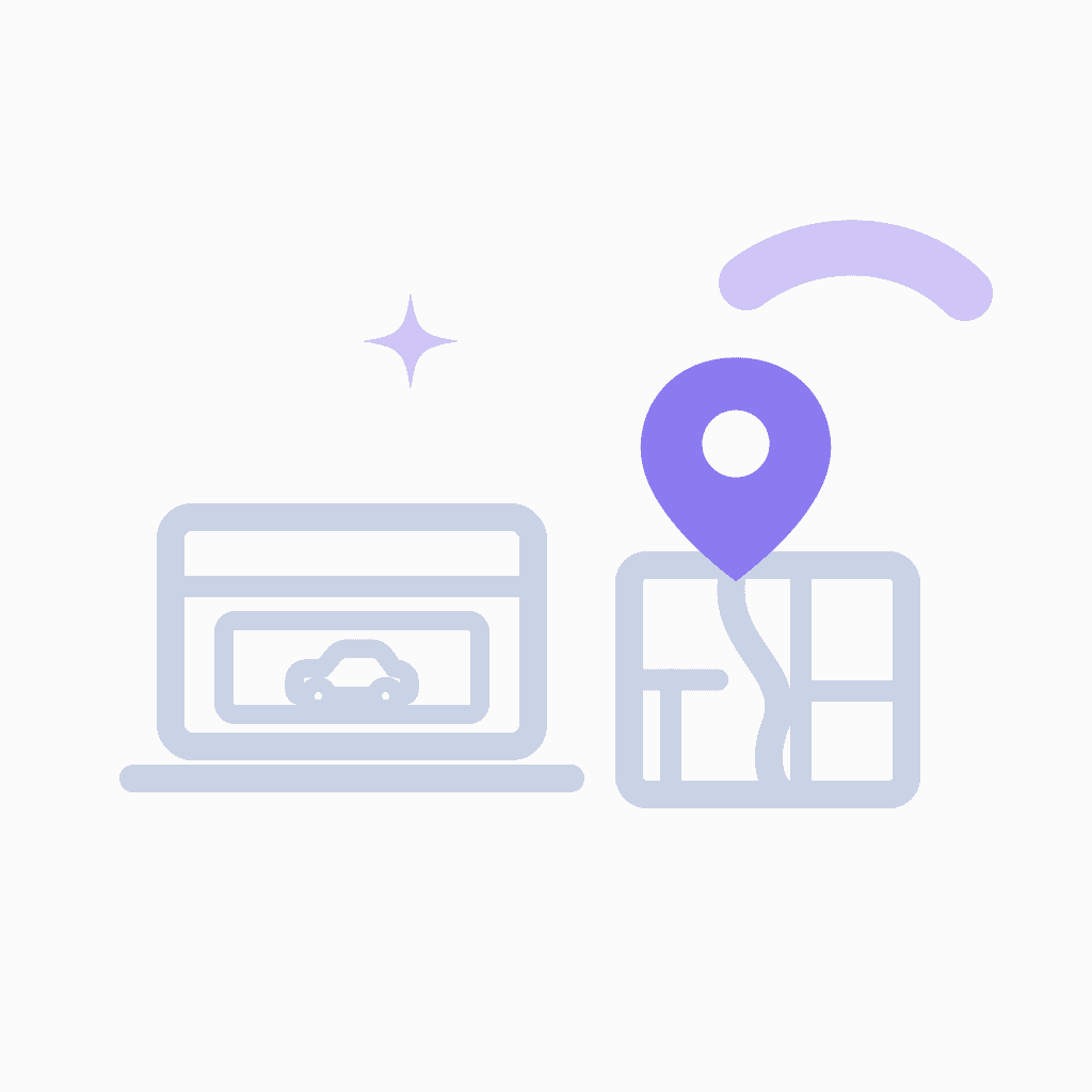 car dealership digital marketing illustration