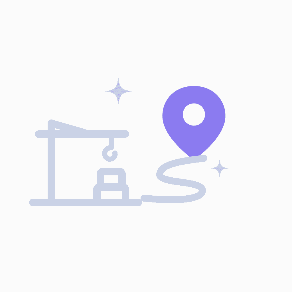 construction marketing local SEO location pin illustration