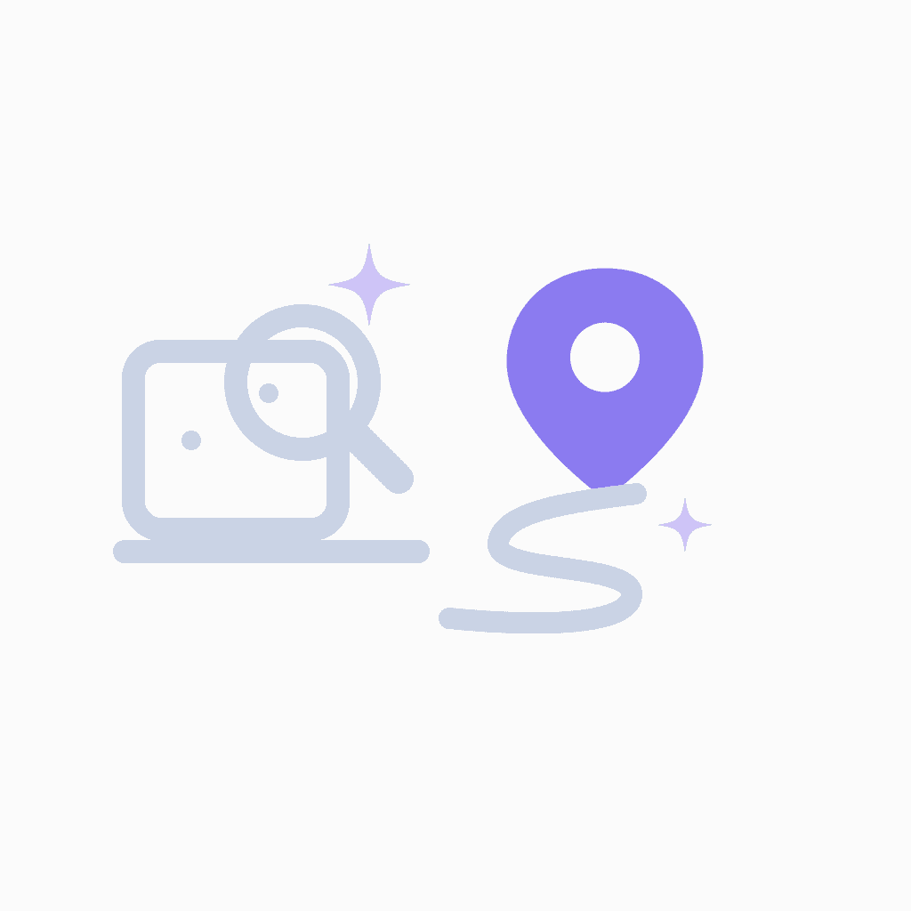 dermatology digital marketing illustration with location pin