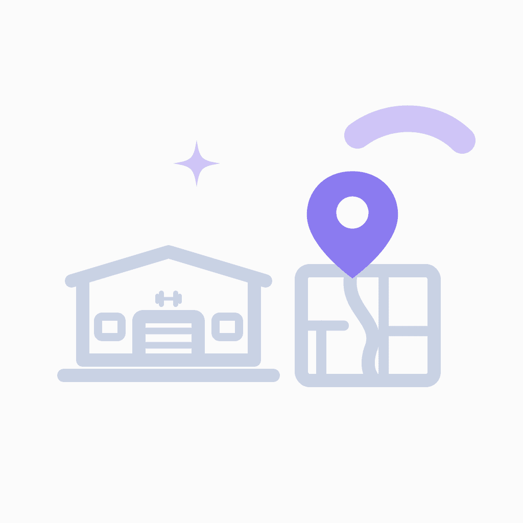 fitness equipment digital marketing illustration