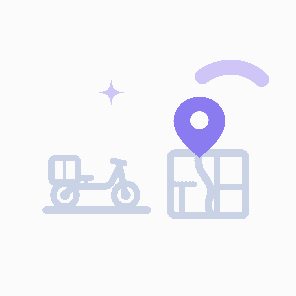 food delivery digital marketing illustration