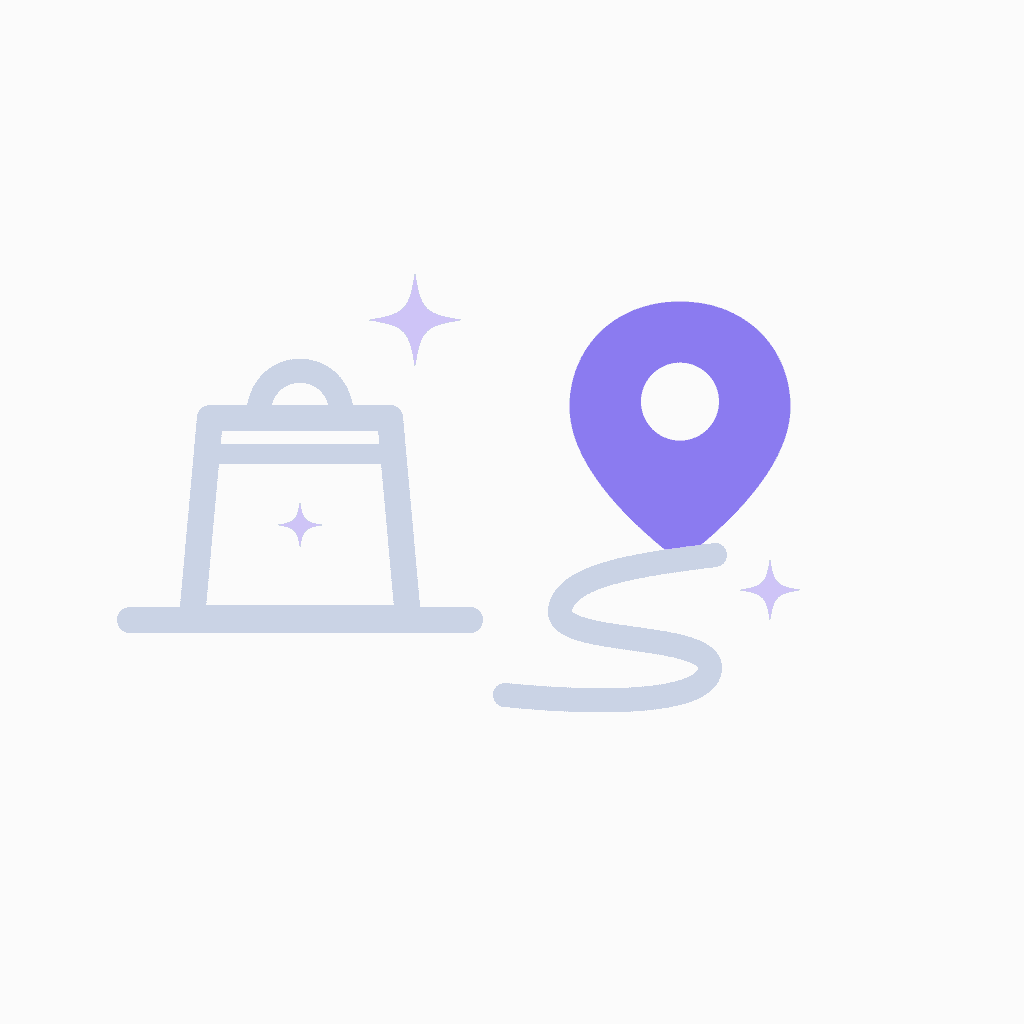 food delivery digital marketing illustration
