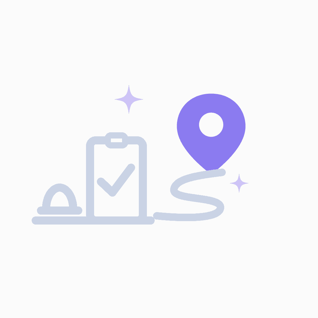 general contractor marketing local SEO location pin illustration