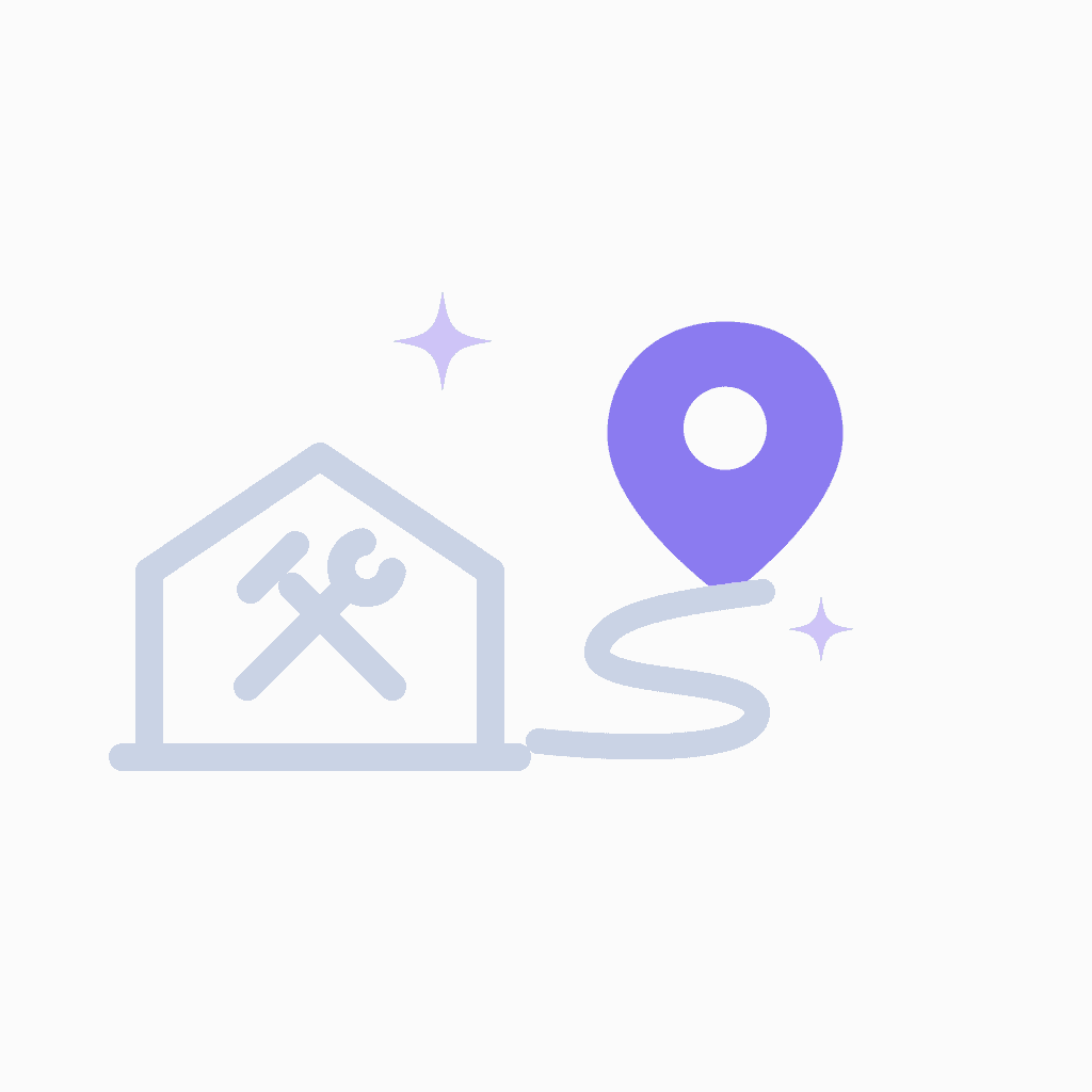 home remodeling marketing local SEO location pin illustration