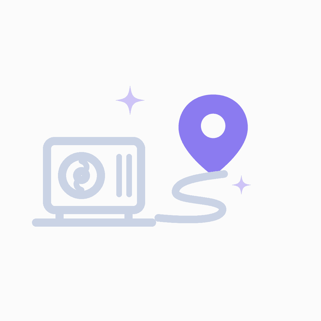 hvac marketing local SEO location pin illustration