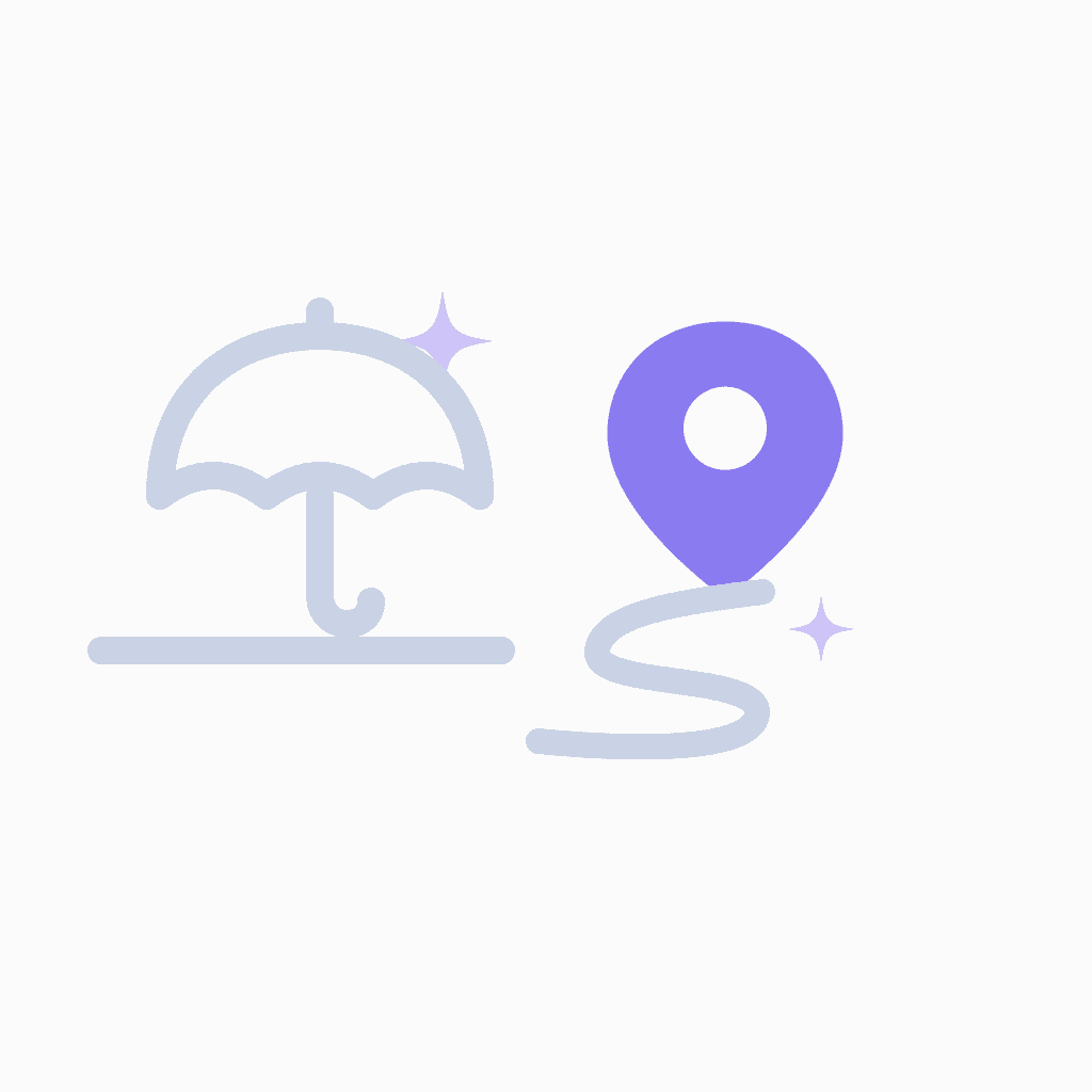 insurance agency digital marketing illustration with location pin