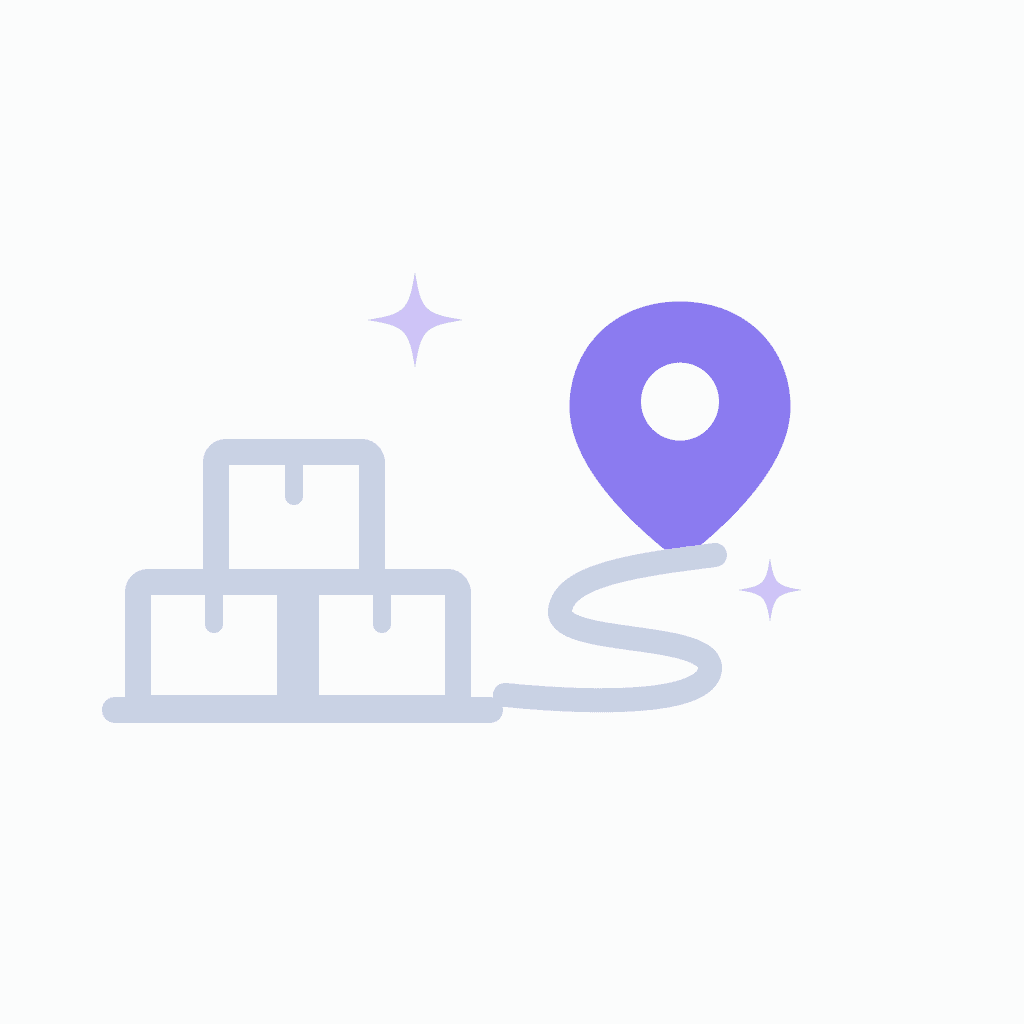 moving company marketing local SEO location pin illustration