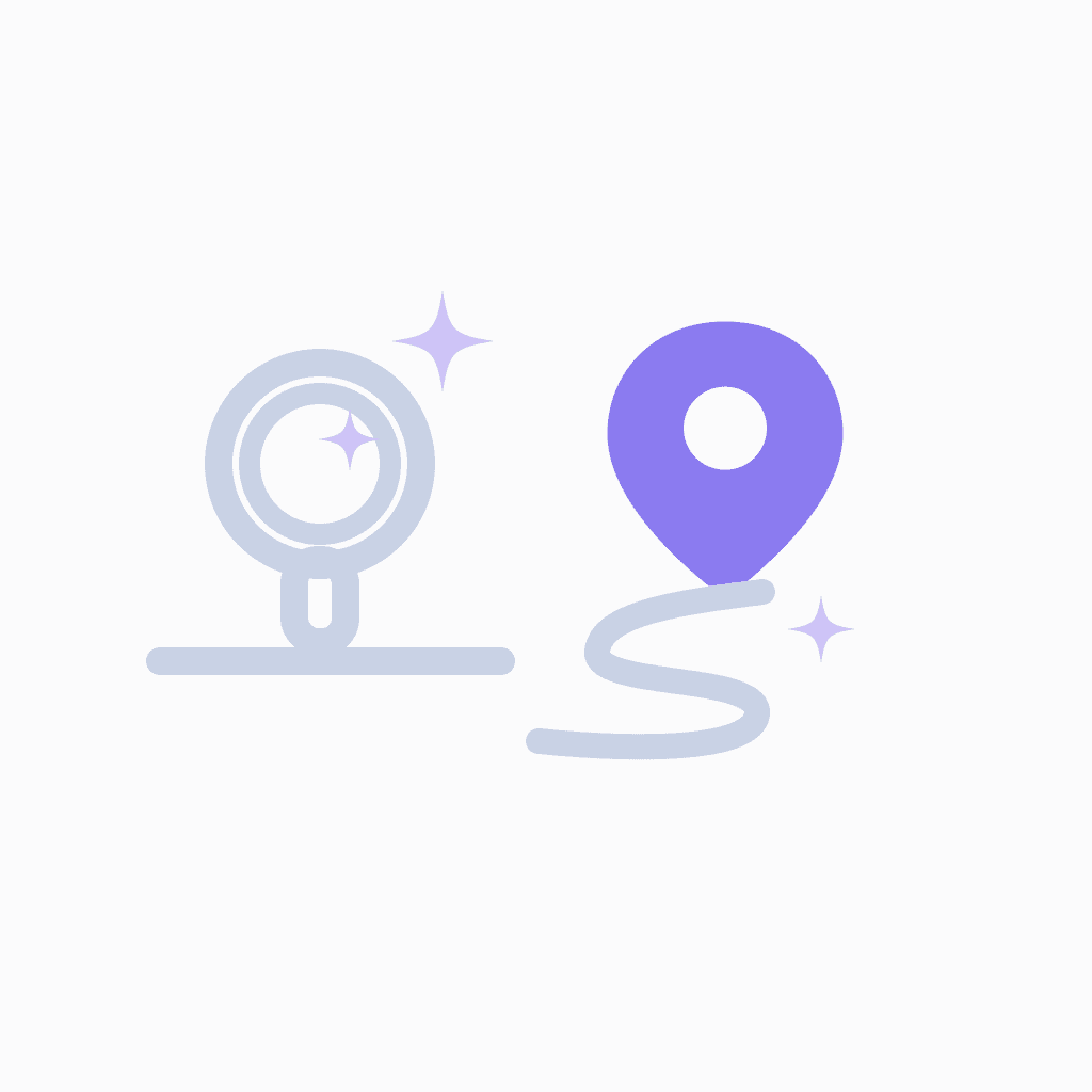 plastic surgery digital marketing illustration with location pin
