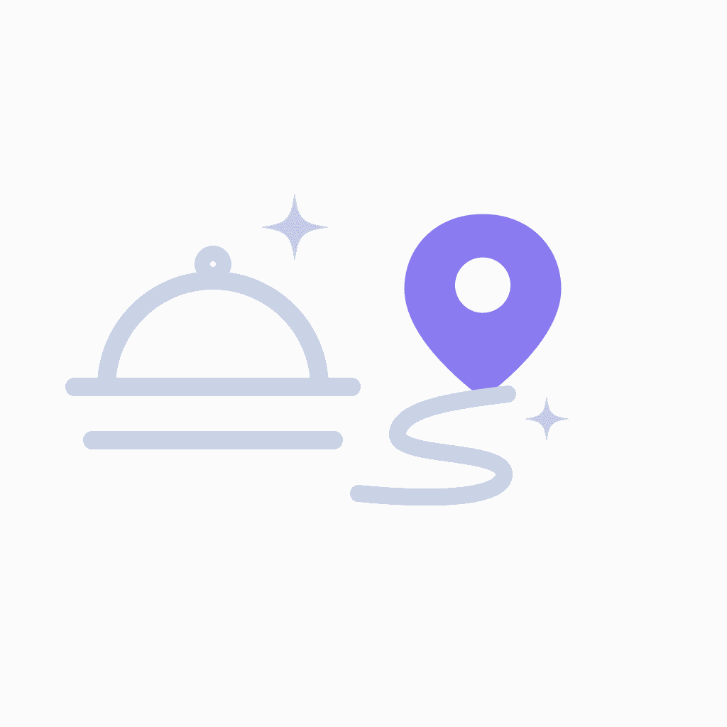 restaurant digital marketing illustration