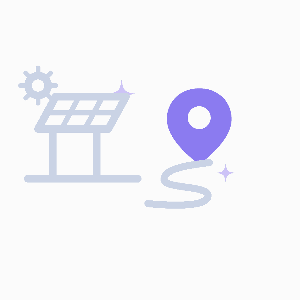 solar panel manufacturer digital marketing illustration